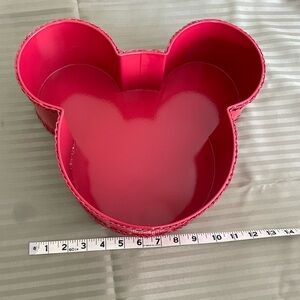 Mickey Shaped Red Metal  Basket